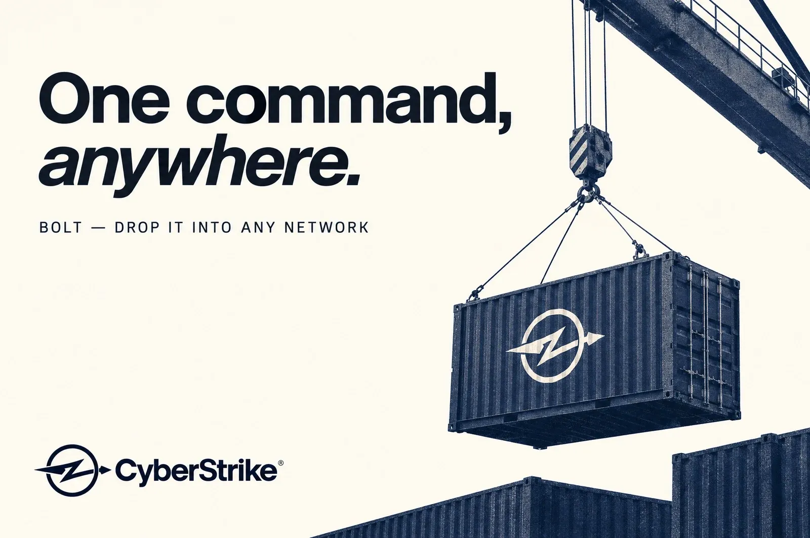 One command, anywhere: Bolt, drop it into any network