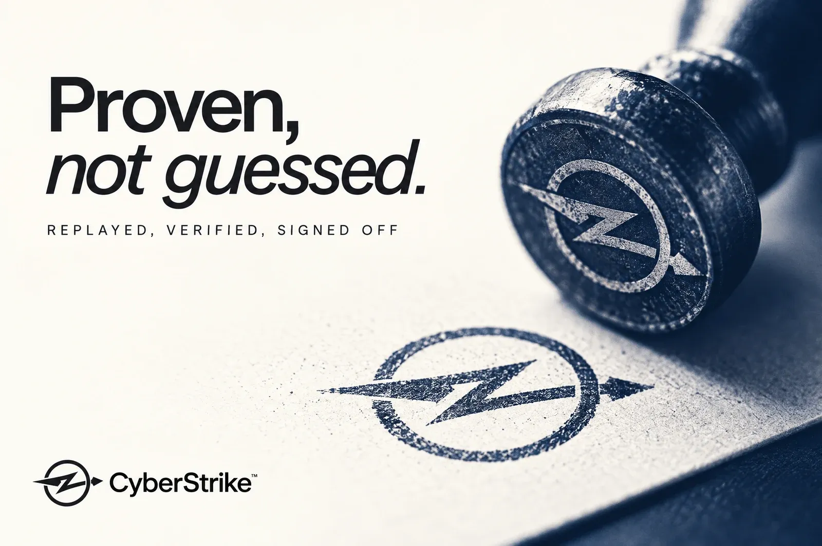 Proven, not guessed: replayed, verified, signed off